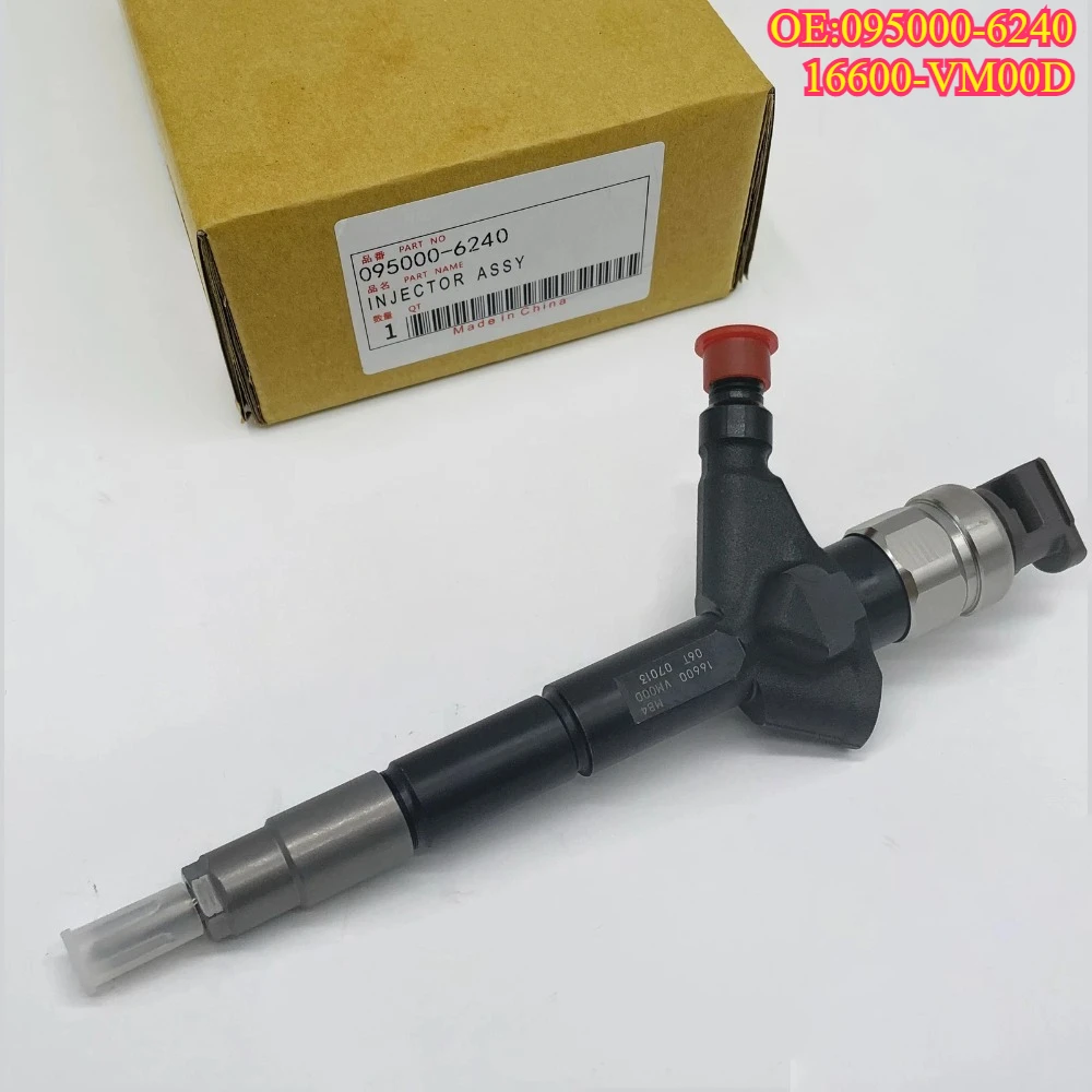 Inyector diésel de alta calidad nuevo para 16600-VM00D 095000-6240 para Denso Nissan Navara D22 2.5L YD25