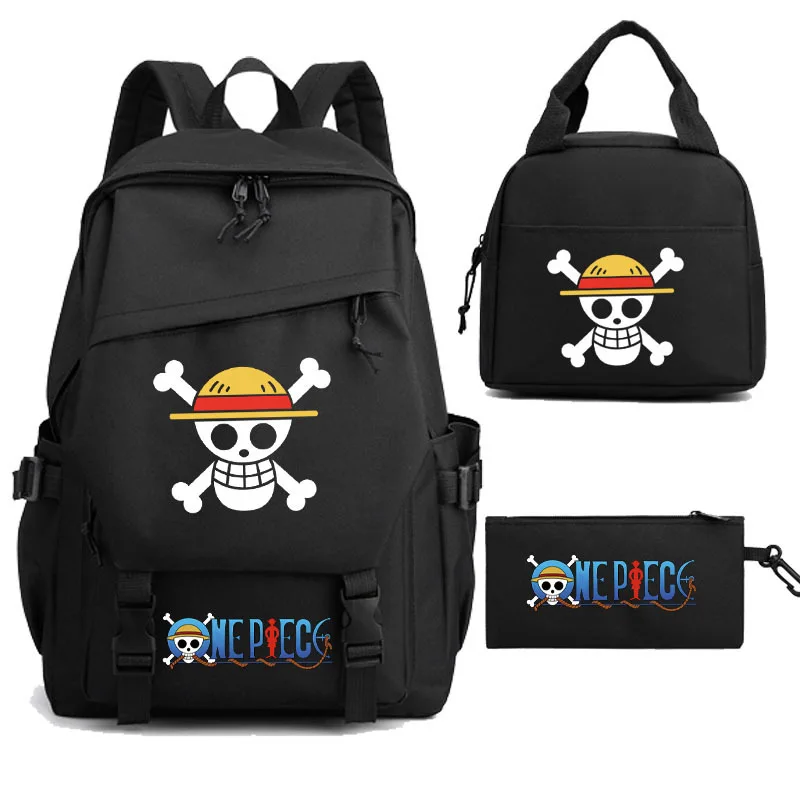 One Piece New Cartoon Student Schoolbag Shoulder Pad Waterproof Stain-Resistant Casual Large Capacity Cute Backpack