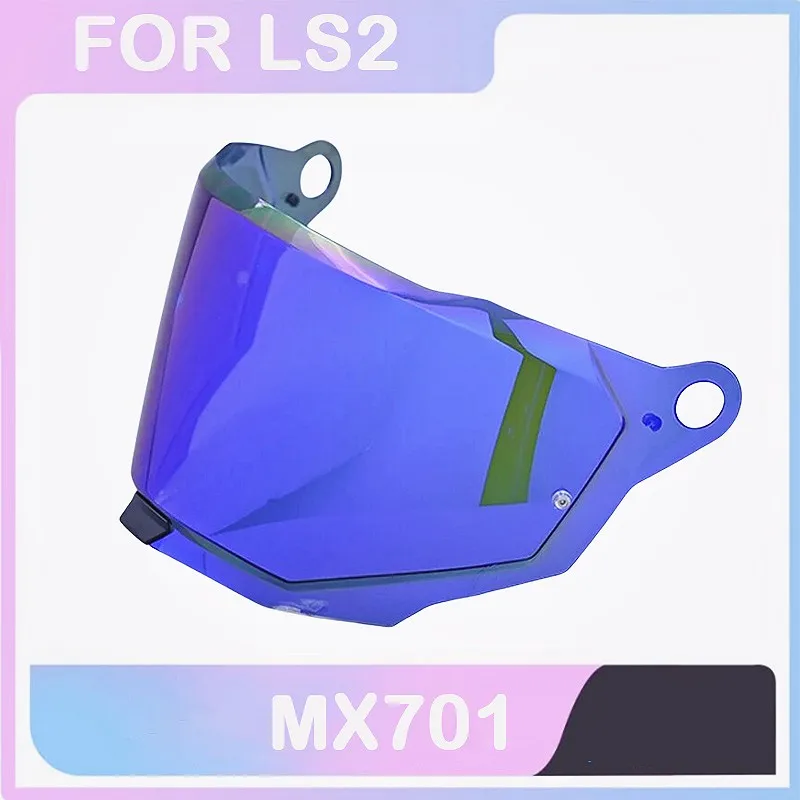 LS2-MX701 EXPLOitarian C Motocross Poignées Amovibles Rally Off-Road Hurcyle Casque, Visières de Remplacement Originales, Lentille de Bouclier Supplémentaire