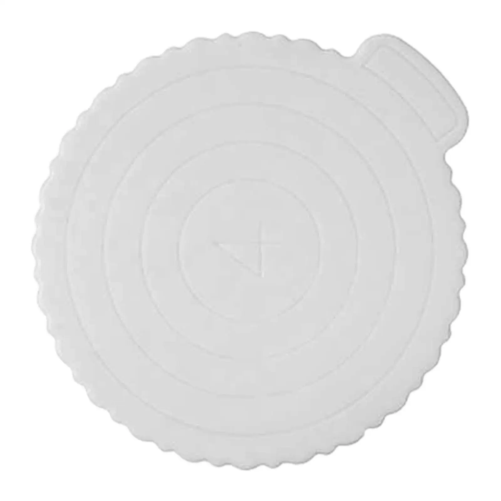 Round Cake Board with Handle Reusable Plastic Cake Base Tray DIY Baking Tool for Pies Pizza Celebration