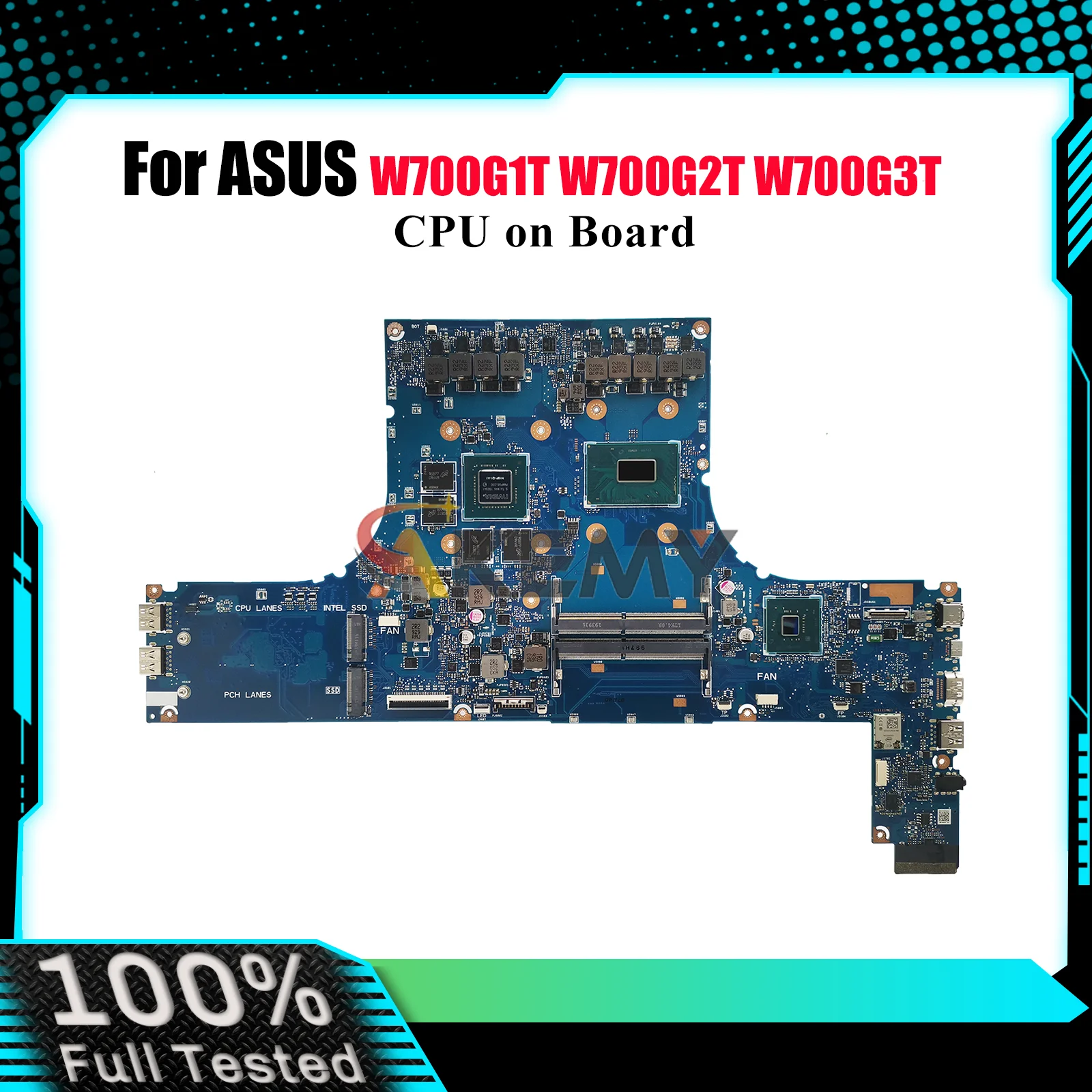 

W700G2T Laptop Motherboard For ASUS ProArt W700G W700G2T W700G3T W700G1T Notebook Mainboard With CPU tests OK fast shipping stk