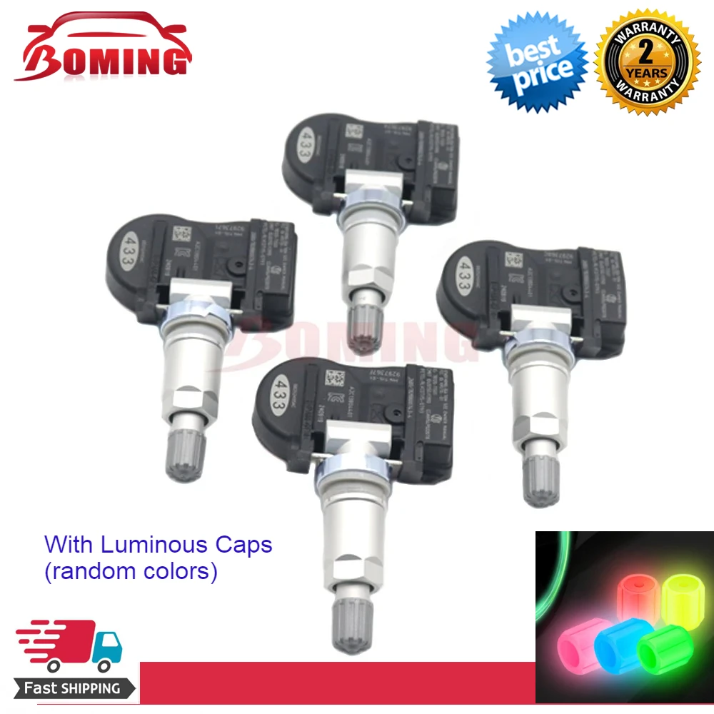 

4PCS Car TPMS 433MHz Tire Pressure Sensor Monitor Systems 68252495AC For Dodge Durango Jeep Grand Cherokee 6.4L SRT 2016- 2020