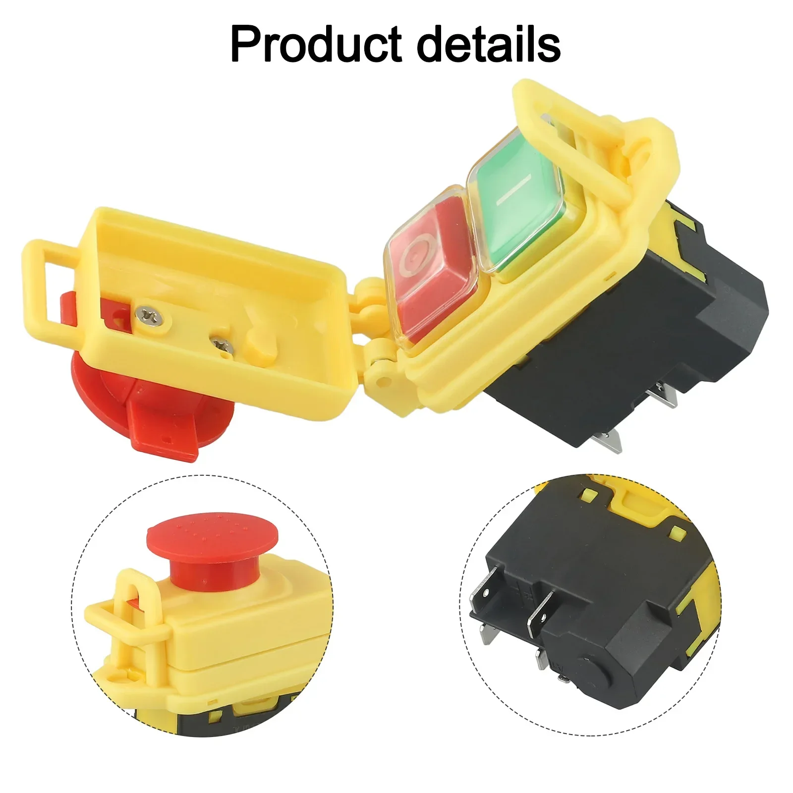 

KJD17B 5Pin водонепроницаемый электромагнитный кнопочный переключатель для мини-токарного станка электромагнитный кнопочный 5-контактный переключатель KJD17B