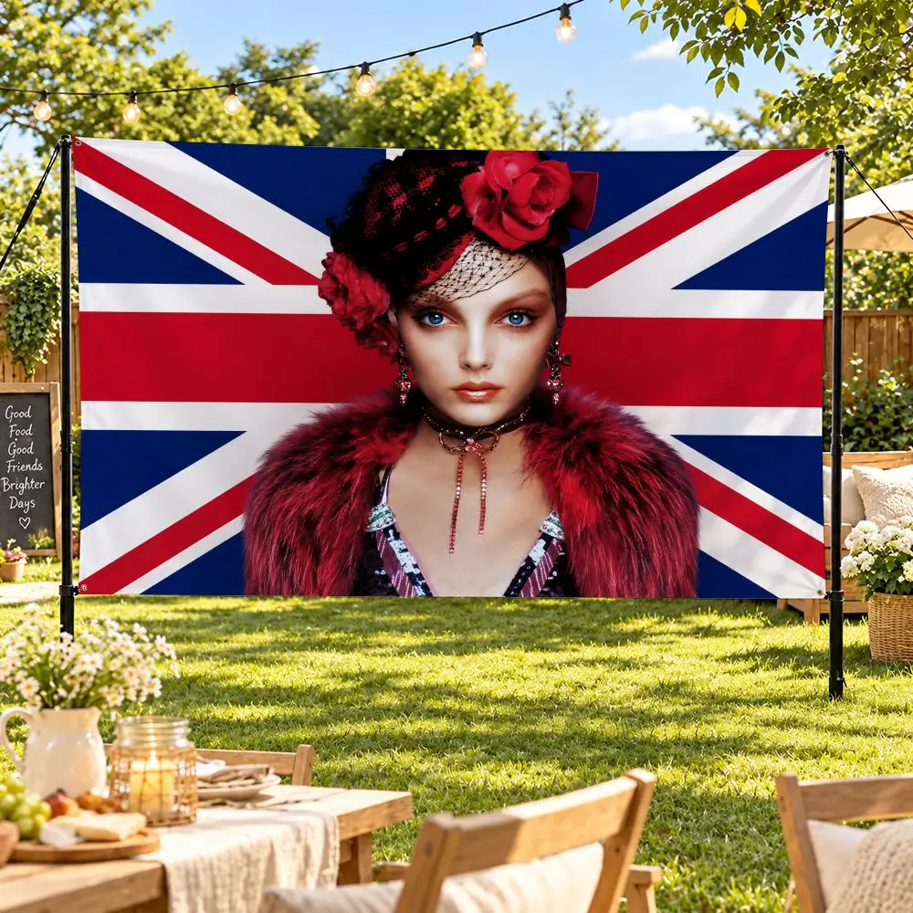 Lily Cole Flags Suitable For Party Club Outdoor Interior Wall Art Decoration Banner Fans Gift