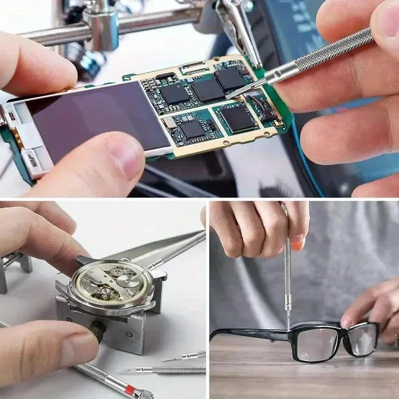 28 PCS Precision Screwdriver Set 0.6-2.0mm High Hardness Steel Micro Cross Screwdriver Kit  For Home Watch Glasses Repair