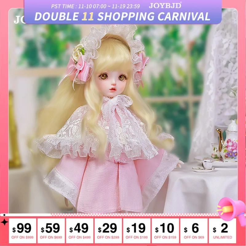 

Juliet Bjd Doll 1/6 Q Niki New Chinese Blythe Reborn Anime OB11 Resin Ball Jointed Dolls Toys for Girls Boy Pink Joybjd
