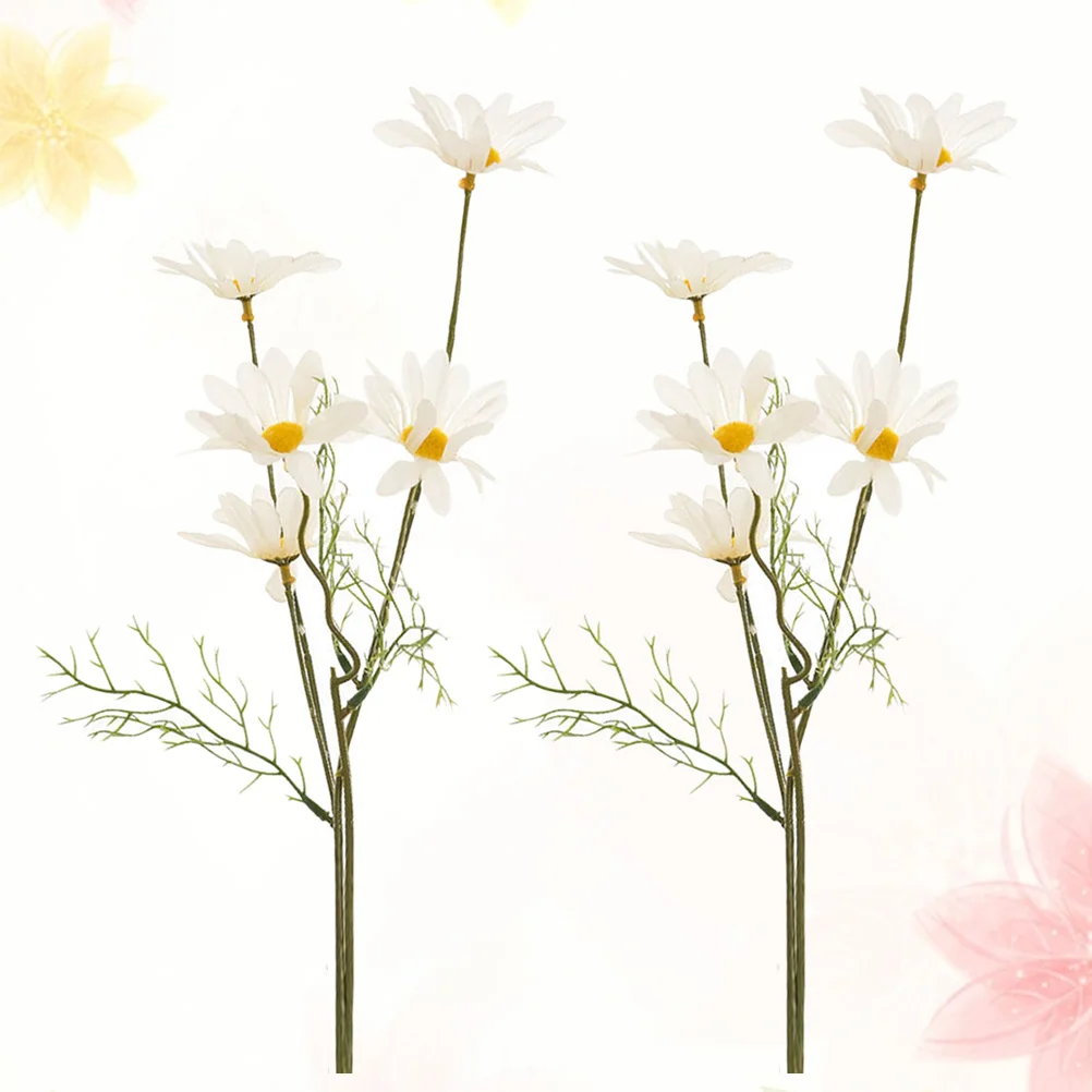 

6pcs Artificial Flowers Lifelike Simulation Flower Arrangement Home Decor Wedding Bouquet Table Setting Office Shop Decoration