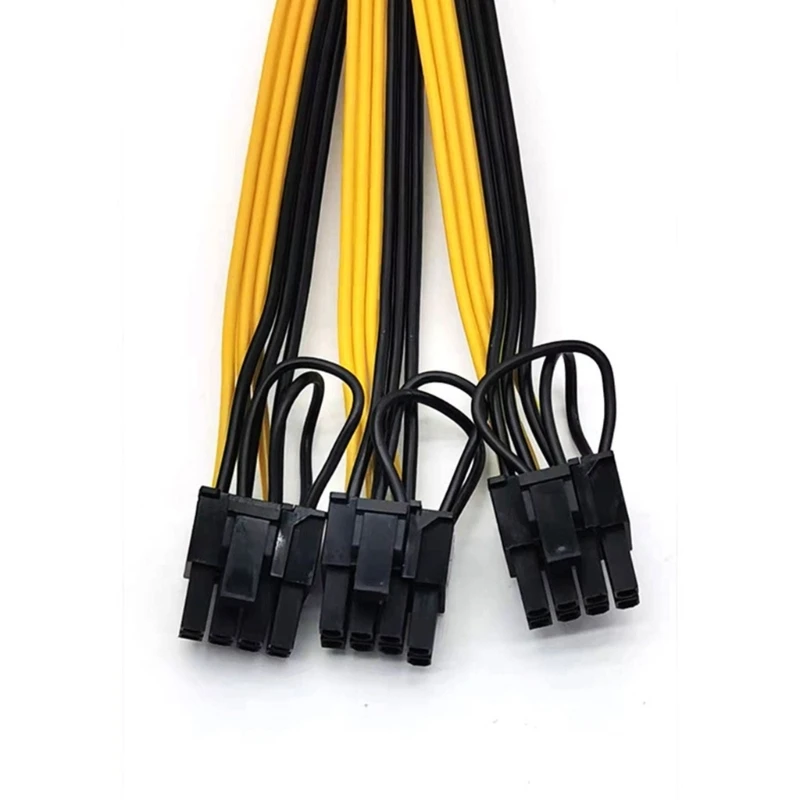 80 ซม. 8Pin to 8Pin อะแดปเตอร์ 8Pin to 3x PCIe 6 + 2Pin กราฟิกการ์ดสายไฟ