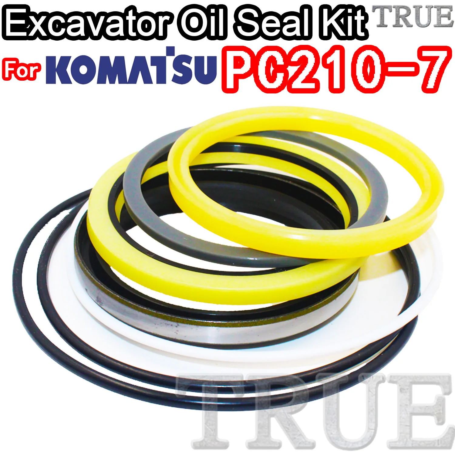 

For KOMATSU PC210-7 Excavator Oil Seals Kit Repair Bushing FKM High Quality Hit VLE ZENOAH Control Pilot Valve Blade TRAVEL