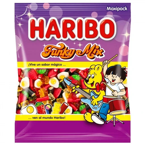 Haribo FUNKY MIX - Bolsa de 1kg de Caramelos de Goma y Regalices Surtidos