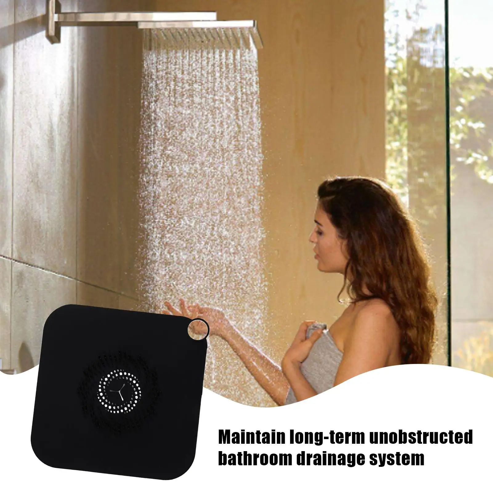 

Сливная крышка для ванной комнаты, 11-дюймовая ловушка для волос, силиконовая защита для слива, антизасоряющаяся сетчатая ловушка для ванны для ванной комнаты, квартиры, домашней ванны