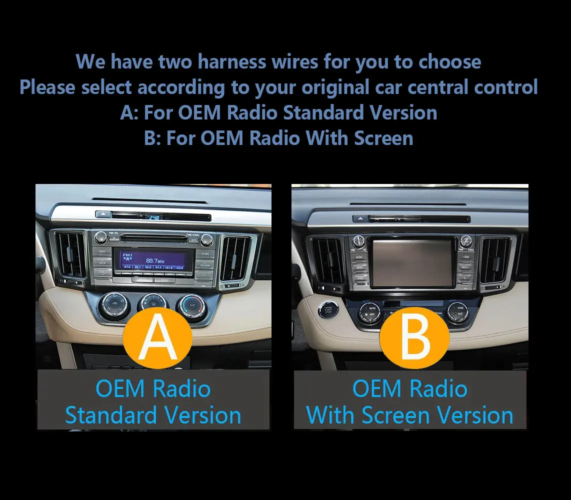 Handsfree Radio For Toyota RAV4 2013-2019 Navigation 4G Carplay Touchscreens Upgrade Models WIFI DSP RDS Swap Autoradio Stereo