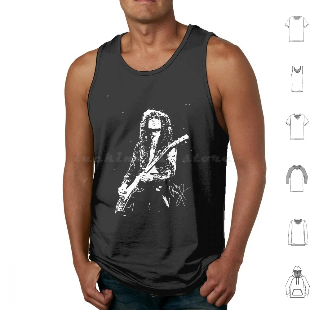 Jimmy Page Guitar 4 Tank Tops Print Cotton Jimmy Page Robert Plant Led Music Band Guitar 70s Retro Jimmy Classic
