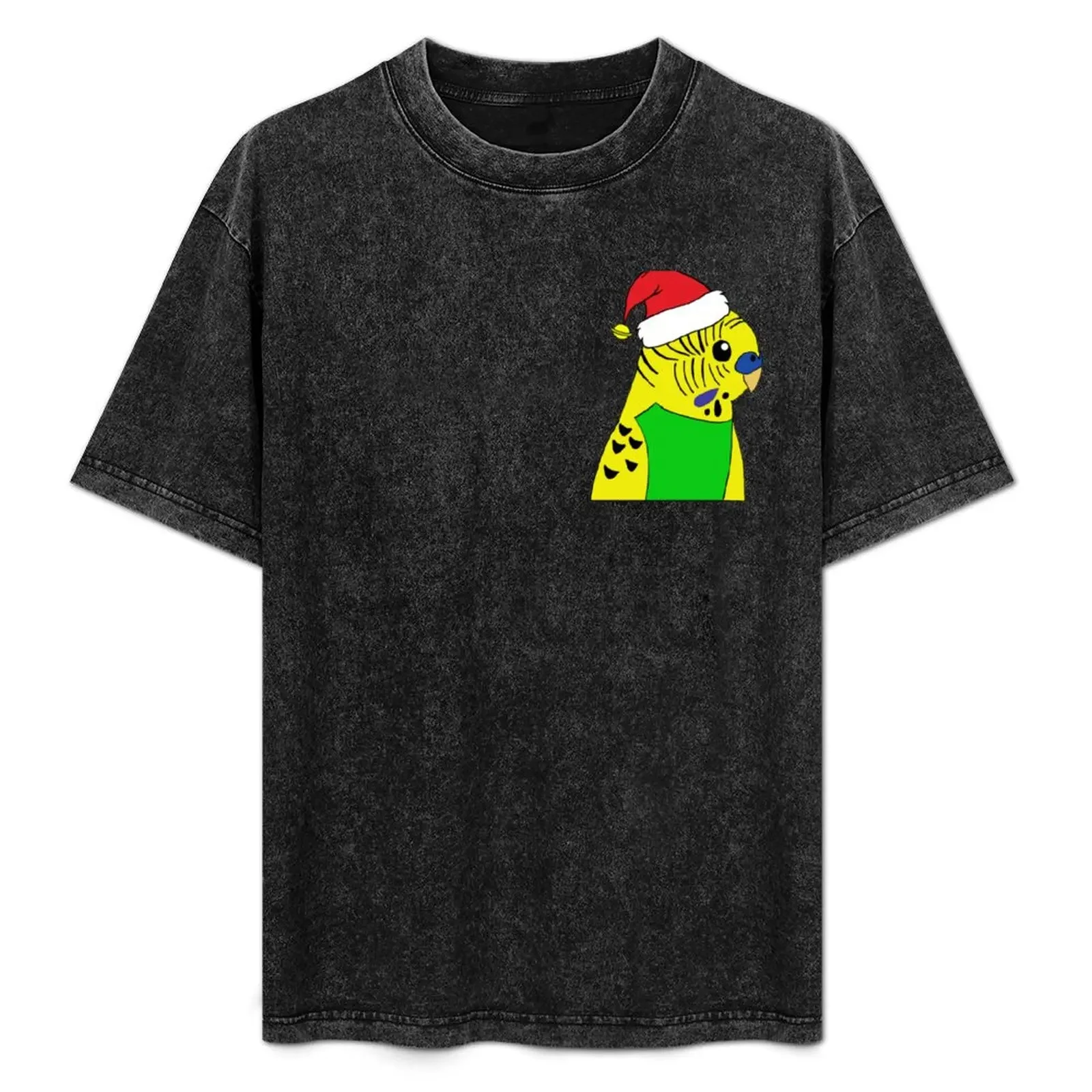 

Christmas Budgie - Yellow T-Shirt vintage graphic tee valentines clothes funny meme t-shirts men tshirt