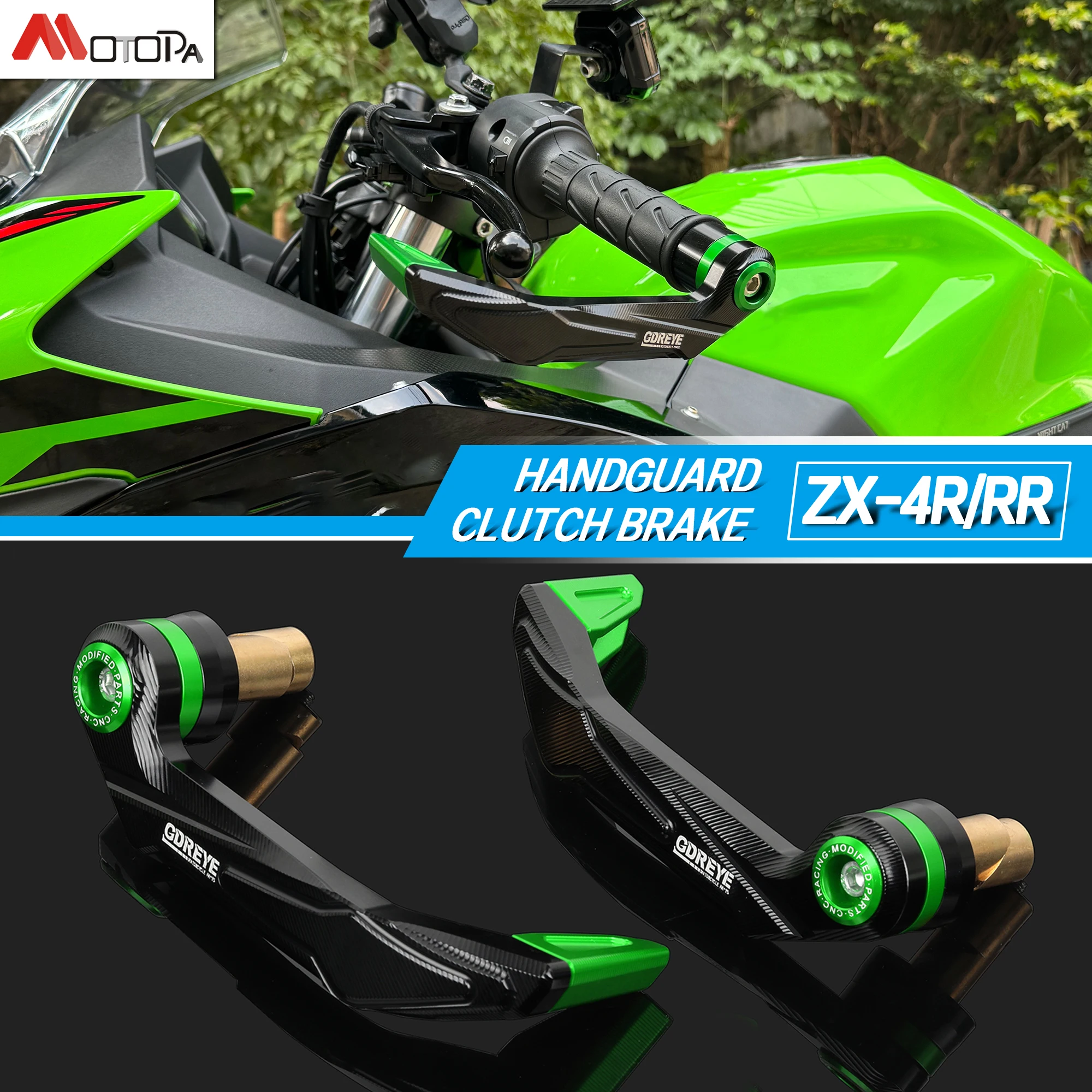 NEW Motorcycle Thick aluminum Grips Guard Brake Clutch Levers Guard Protector For ZX-4R ZX-4RR ZX4R ZX4RR 2024 2025