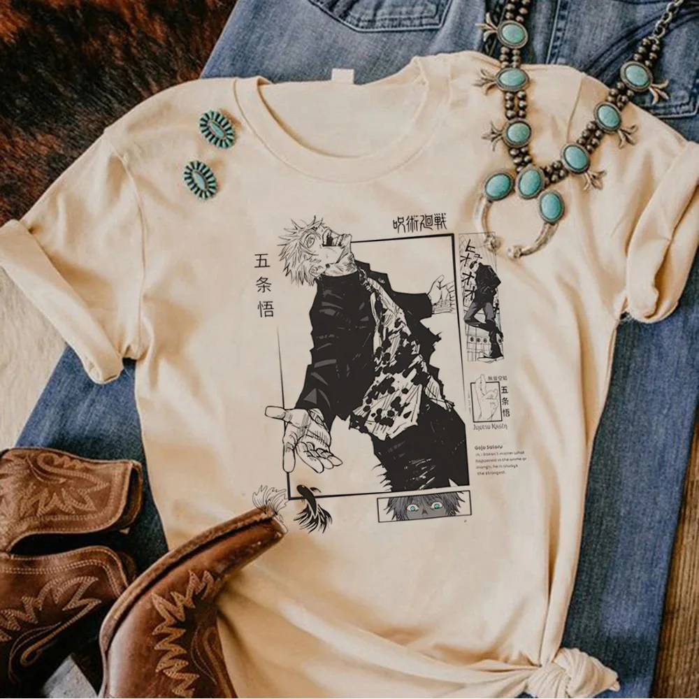 Toji Fushiguro tshirt teen Psychedelic y2k jojifuku graphic manga shirt summer meme japanese