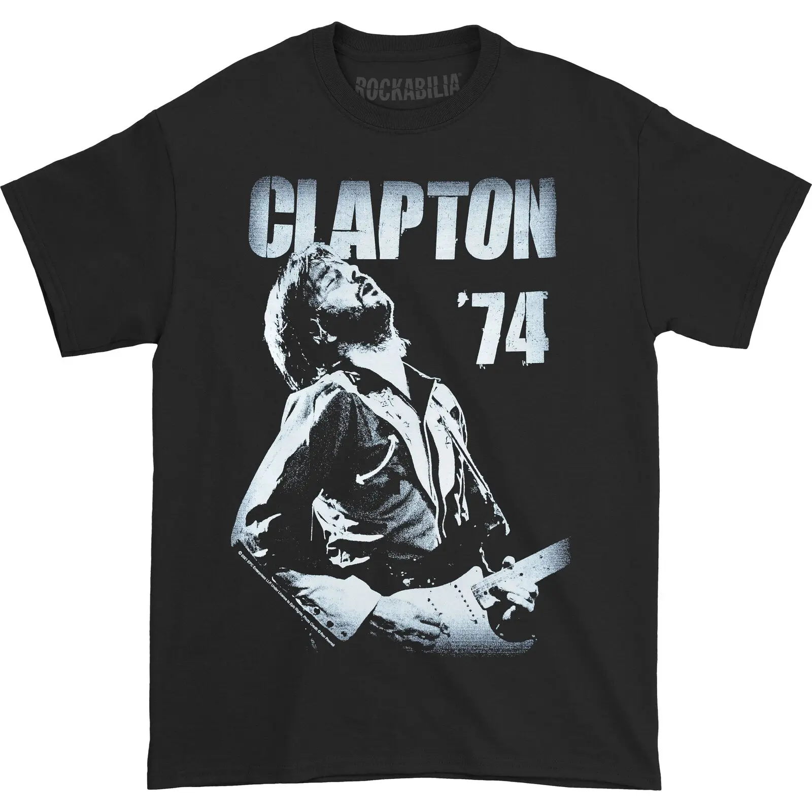 

Men's Eric Clapton '74 Slim Fit T-shirt XXXXX-Large Black