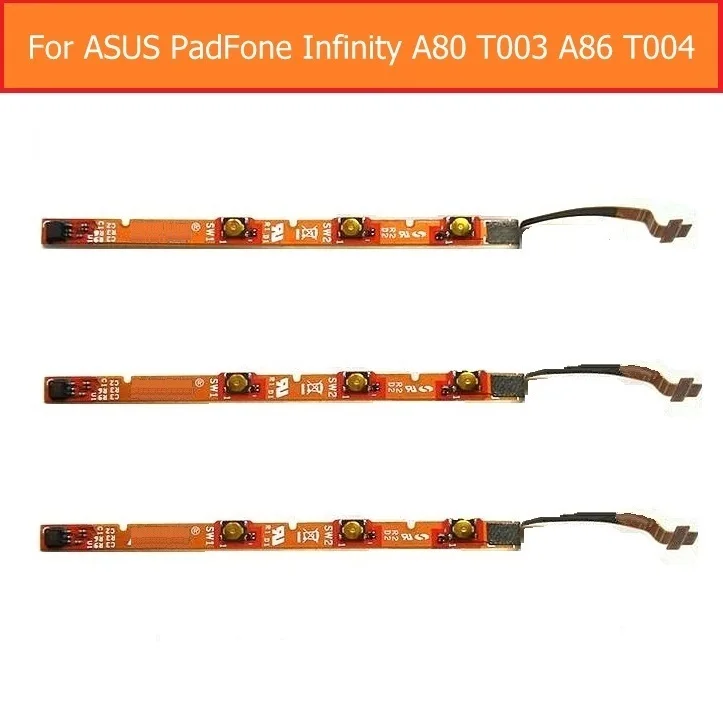 Power Flex cable For Asus PadFone Infinity A80 T003 A86 T004 Switch on/off & volume flex lock screen button & silent keypad