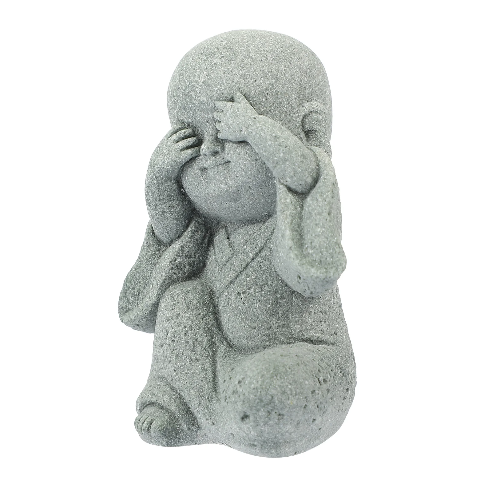 

Small Statue Decor Monk Figure Creative Decorative Statues Mini Bonsai Figurines Ornament Buddha Head Designs