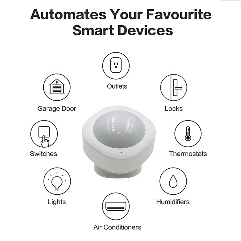 Mini Smart Motion Detector Sensor Human Body Infrared Sensor Anti Theft Tuya App Remote Control Wireless Motion Detector