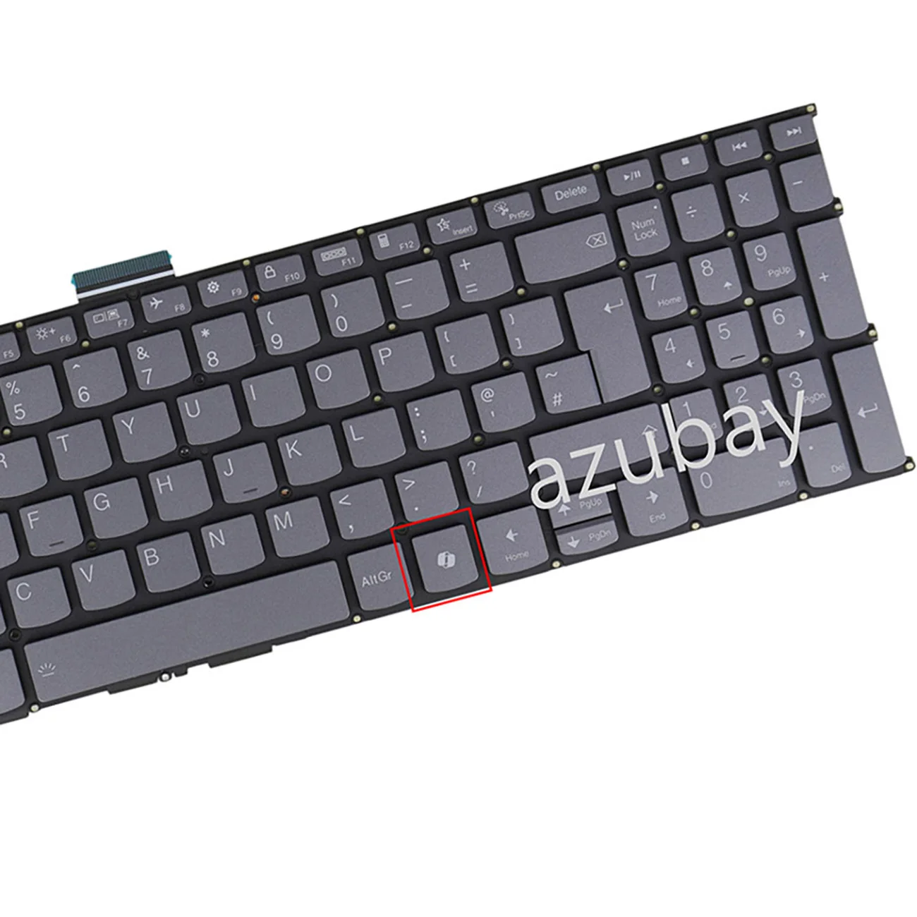 Backlit Keyboard For Lenovo V17 G4 IRU 83A2, Yoga 7-15ITL5, Yoga Slim 7-15IMH05 82AB, Yoga Creator 7-15IMH05 82DS, US English UK