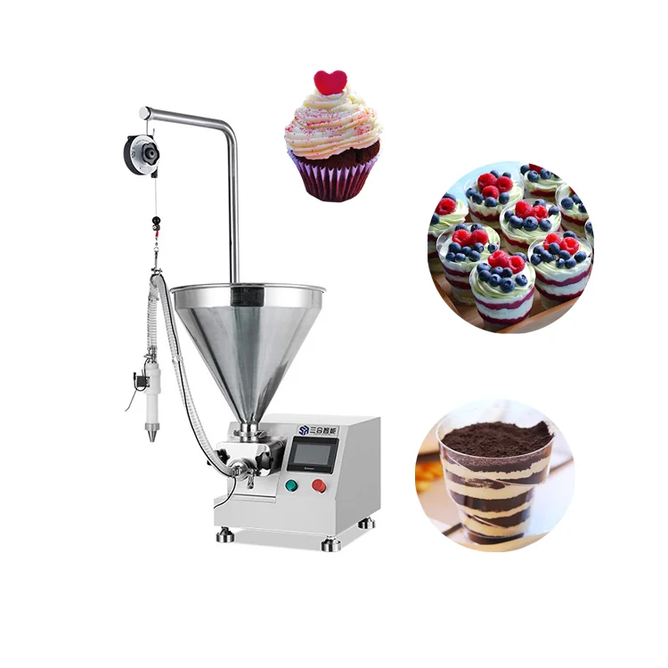 Decorating cakes pastry coating depositor machine cream cake spreading filling smoother machine