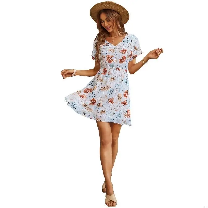 l38e-womens-above-knee-length-holiday-short-sleeve-floral-printed-a-line-mini-dress