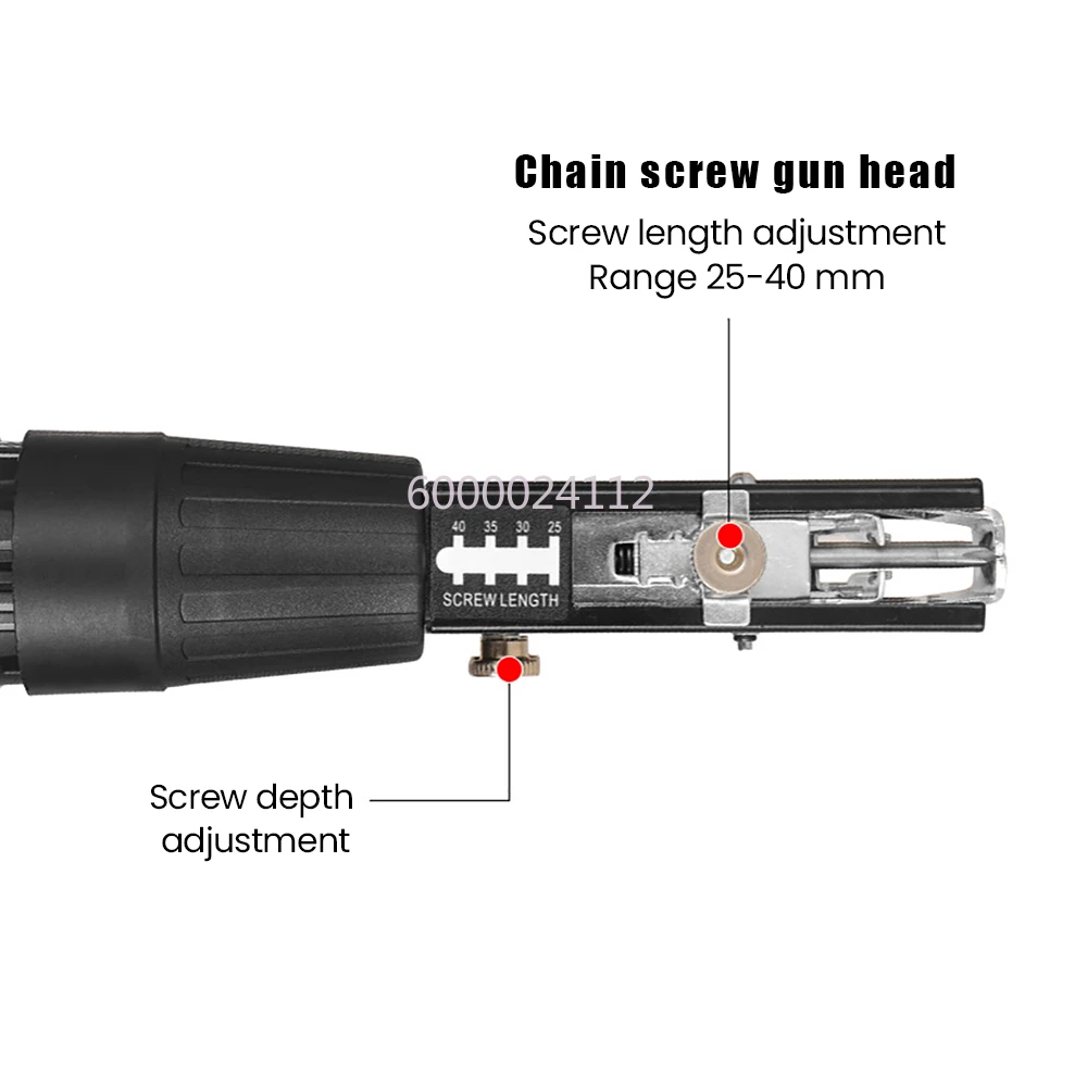 2025 New Cordless Electric Drywall Screw Gun Adjustable Screw Length Depth for Home DIY Woodworking Easy to Use Nail Gun Tools view 3