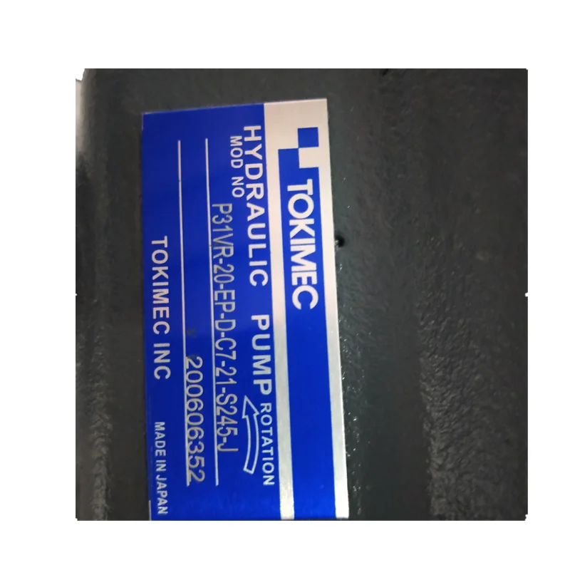Tokimec مضخة هيدروليكية P31-VFR-20-EP-D-T-21-J P31-VFR-20 طوكيو كيكي P8V P16V P21V P31V P40V P70V P100V P130V مضخة المكبس