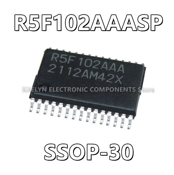 10Pcs/lot R5F102AAASP R5F102AAA RL78 RL78/G12 Microcontroller IC 16-Bit 24MHz 16KB (16K x 8) FLASH 30-LSSOP