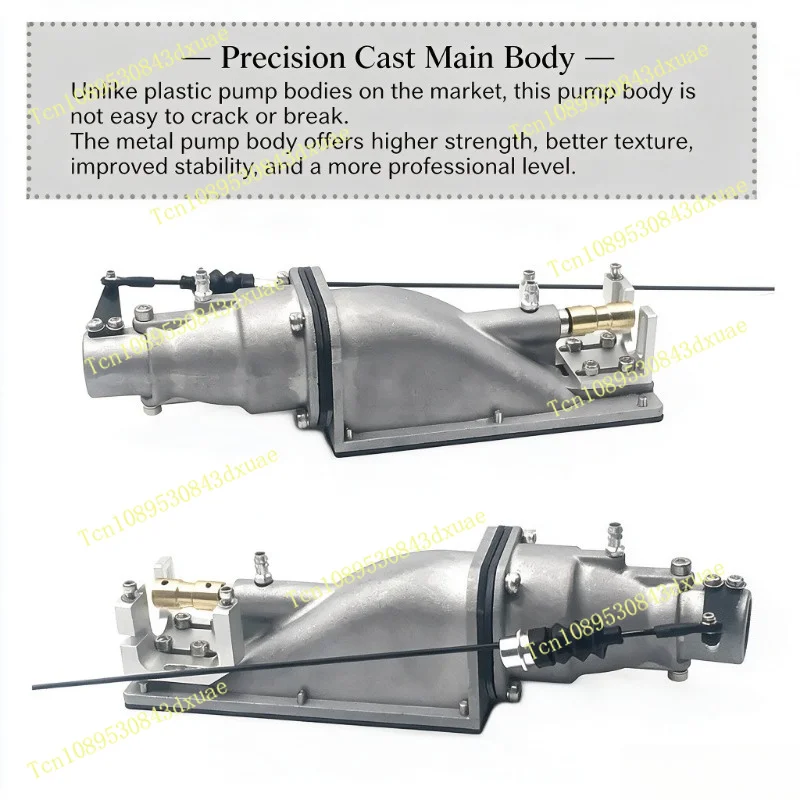 Full Aluminum Alloy 35mm Metal Pump Jet Thruster Water Jet Ejector Spray Propulsion Pump for RC Model Boat Ship view 4
