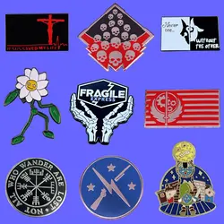 Fun Hero Gamer Logo Badge Cartoon Metal Brooch Accessory Denim Jacket Backpack Pin Decoration Men Women Fashion Jewelry Gift