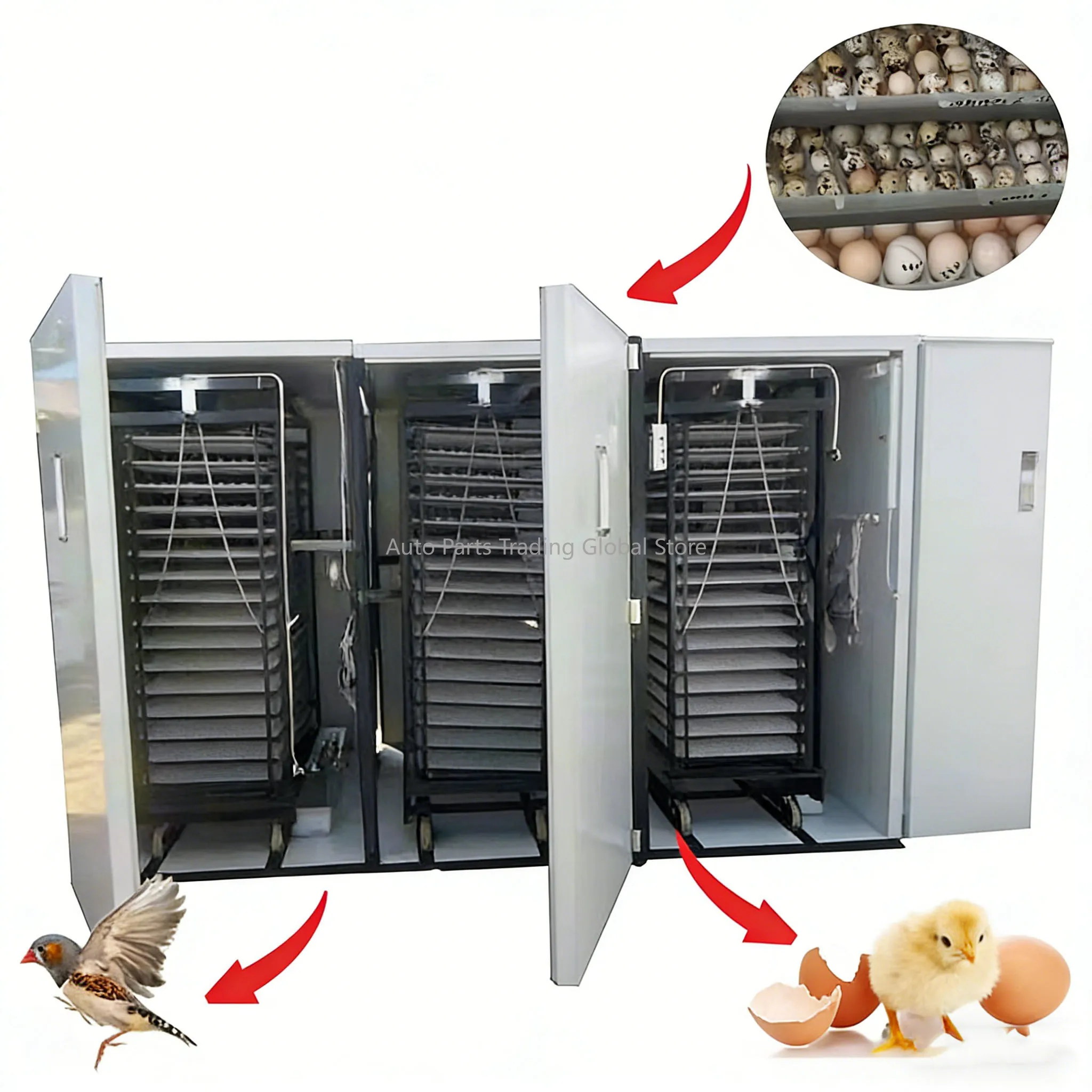 

Popular In Africa Hot Sale Fully Automatic 14784-Egg Incubator HJ-I22
