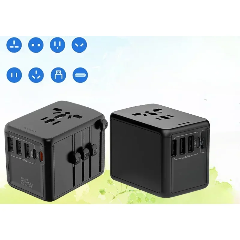 Soquete de viagem de plugue adaptador universal