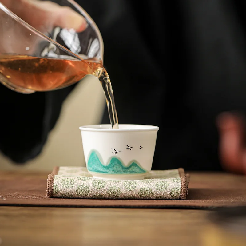 Mid Autumn Festival Teachers Day Gift Tea Cup Set Premium Master Teacup Souvenir For Elders Home Tea Ceremony Table Decor Gift view 2