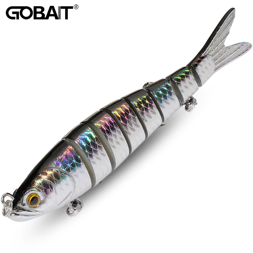 GOBAIT Swimbait 11g 16g 27g Multi Joint Lure Slow Sinking Bionic Swimming Pesca Bass Treble Hook Carp Fishing Tackle Hard Bait