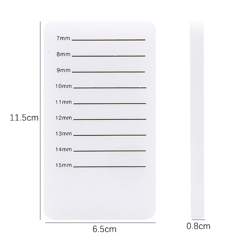 Acrylic Eyelash Board Grafting Lash Scale Plate Lash-Tray Strip Stand Thick lash Extension Hand Plate Lash Lift Glue Holder