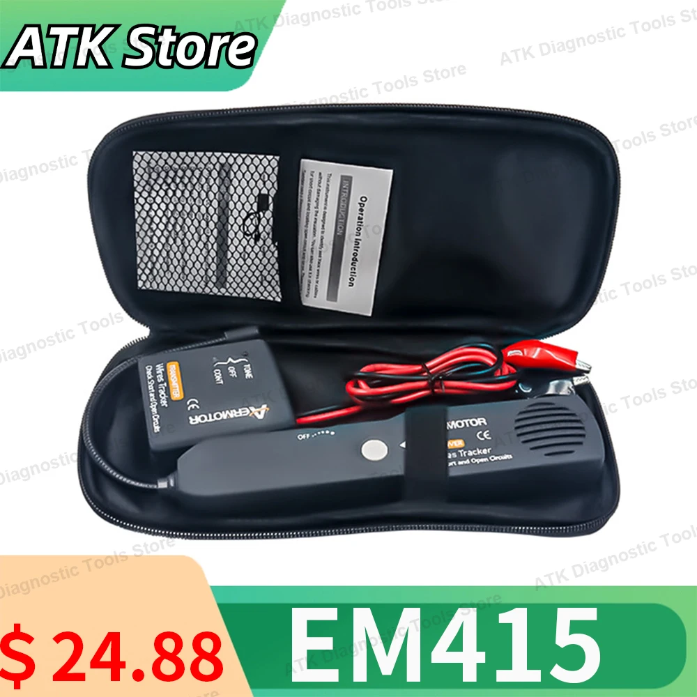 Vehicle Repair Detector Tracer professional EM415PRO Tester Automotive Transponder Flexible Probe Cable Tracker DC6-42V EM415