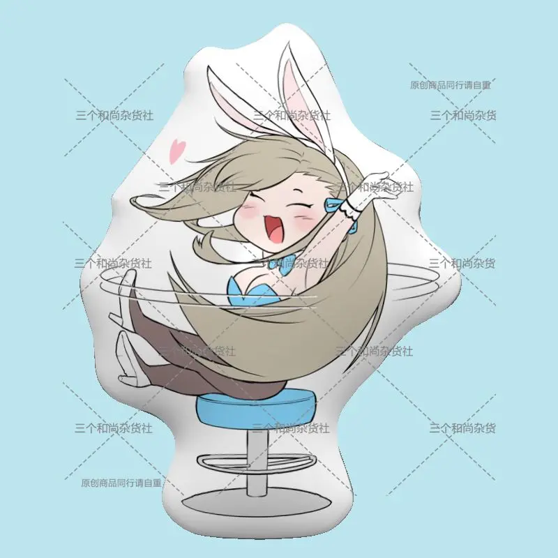 Anime Ichinose Asuna Blue Archive Cosplay Student Puppet Double-sided Plush Pillow Cushion Cartoon Cotton Figure Pillows Plushie