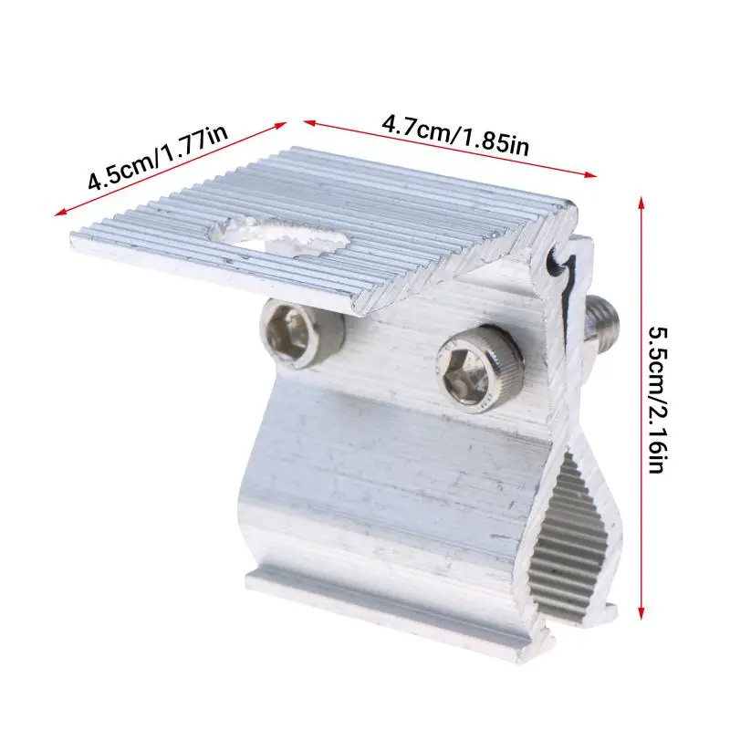 Solar Panel Mounting Brackets Rustproof Corrosion Resistant Fixing Clamp Set with Nuts Bolts for Flat Roof Solar Panel Setup