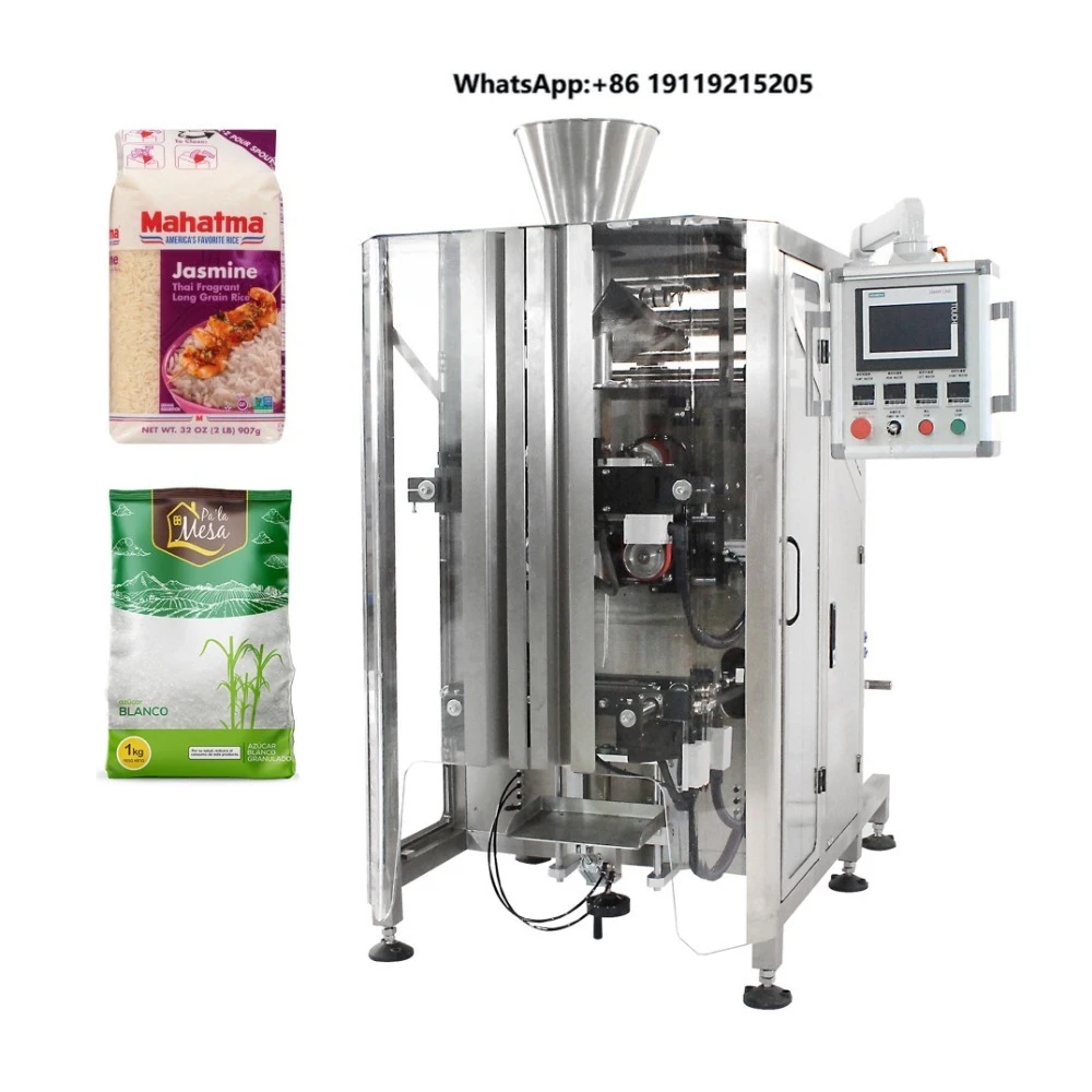 Full Automatic 2 Head 4 Head Vertical Salt Rice Weighing Packing Machine 1kg to 5kg High Speed Bag Sugar Filling Machine