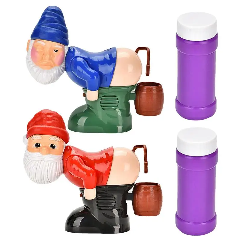 Santa Bubble Blower Naughty Gnomes เครื่องเป่าฟองอัตโนมัติพร้อมไฟแฟลชและเพลงสําหรับของขวัญวันเกิดคริสต์มาสสําหรับเด็ก