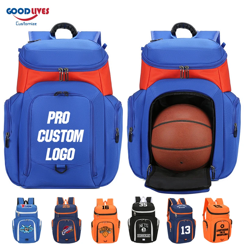 

New Outdoor Basketball Backpacks Large Capacity Teens Football Club Training Backpack Pro Custom Logo Should Bags