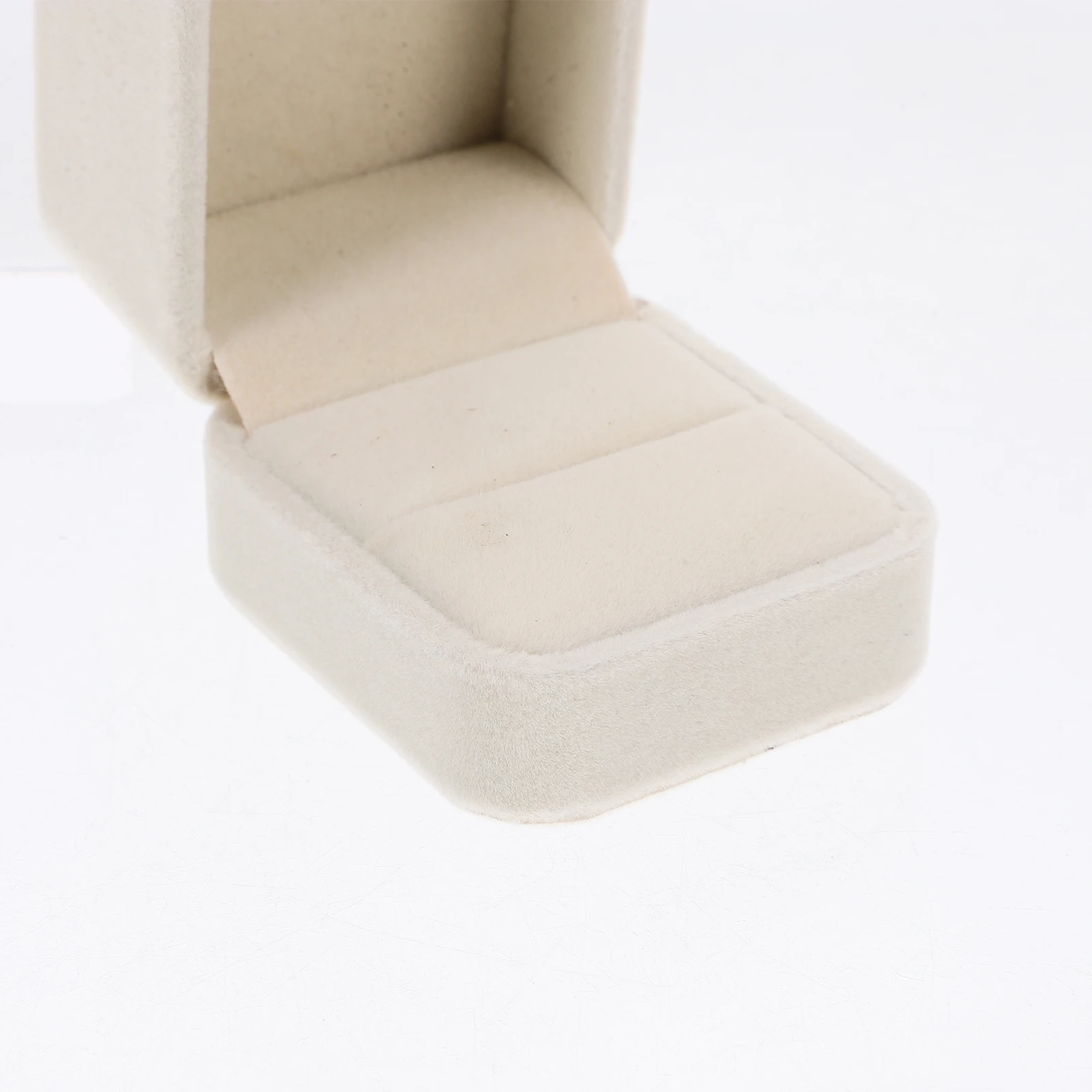 

Velour Fabric Ring Boxes Wedding Engagement Jewelry Storage Case Small Travel Organizer Earring Brooch Container