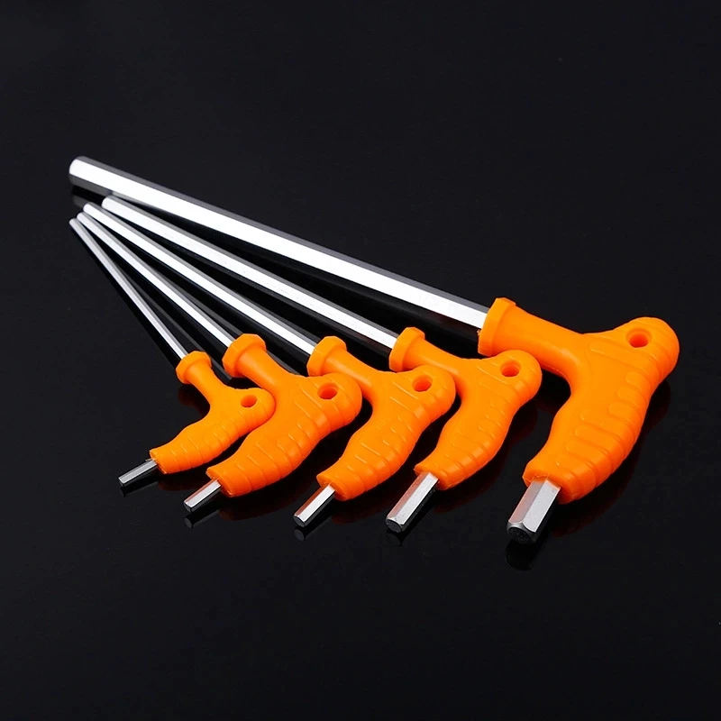 2.5/3/4/5/6mm Wrench Long Arm Allen Hex Key Wrench Spanner Hexagon T Type Wrenches Bicycle Repair Tools llaves allen гайковерт