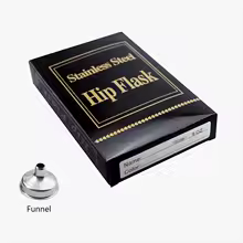 פלאסק נירוסטה מעוצב 227 מ"ל | מתאים לחריטה ומיתוג אישי