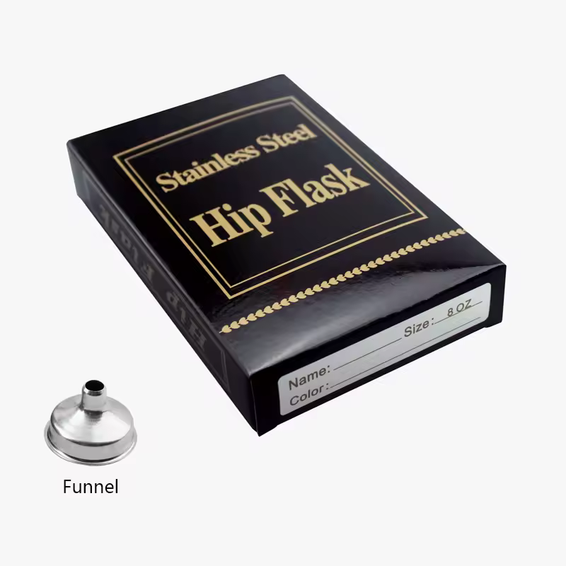 פלאסק נירוסטה מעוצב 227 מ"ל | מתאים לחריטה ומיתוג אישי