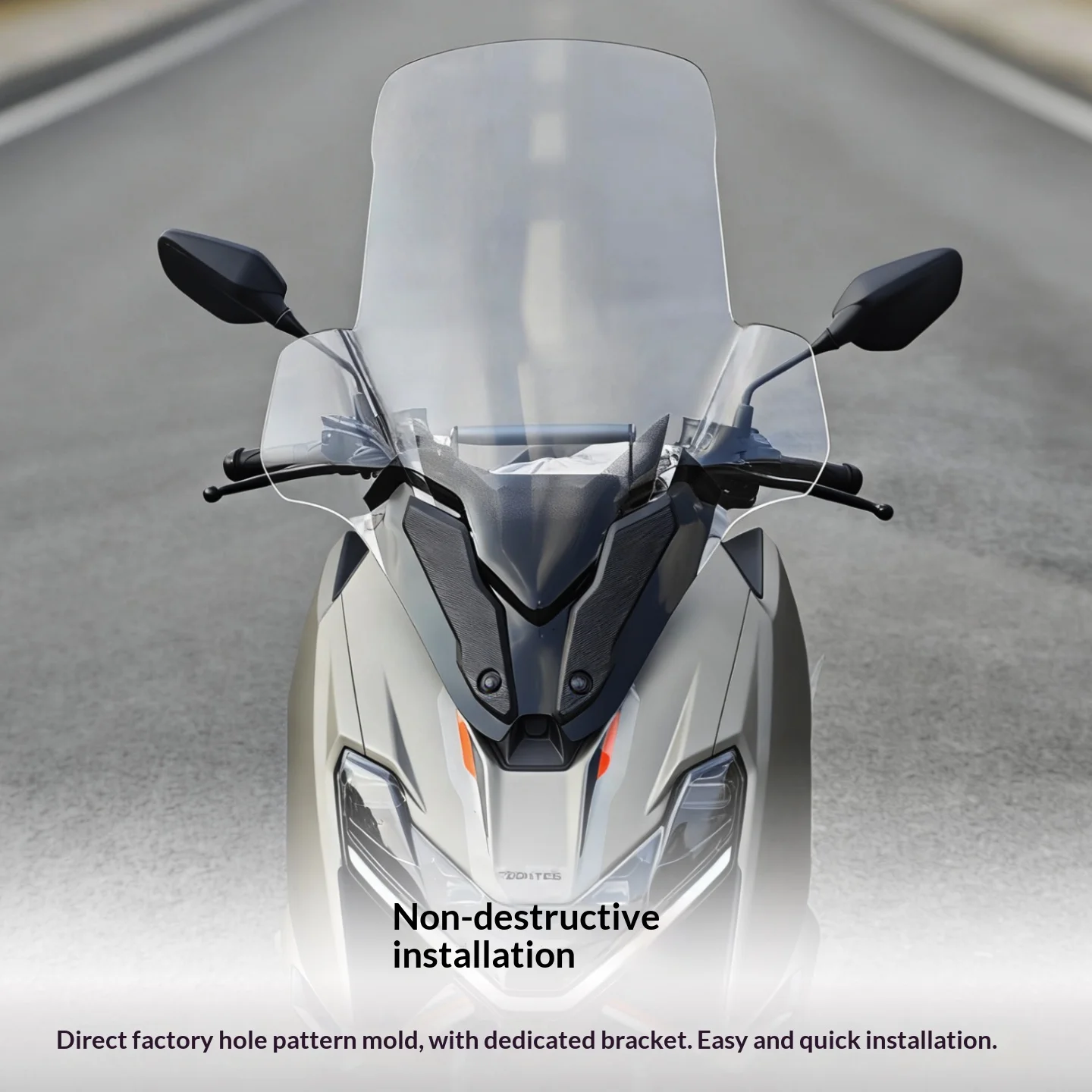 【Premium】 For ZONTES 150X Handguard Style Windshield, Modified Front Windshield Glass Motorcycle Accessories