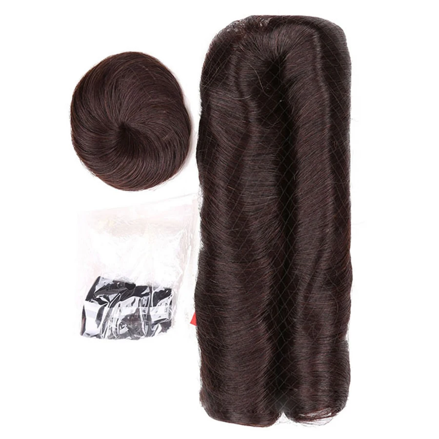 28 Pieces 100% Human Hair Bundles with Closures Extensions Short Curly Hair Weaving for Women