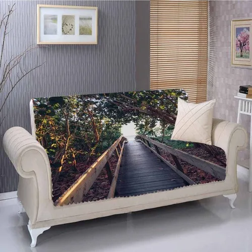 Else Wooden Bridge 3D Seat Cover Case-180 X225Cm